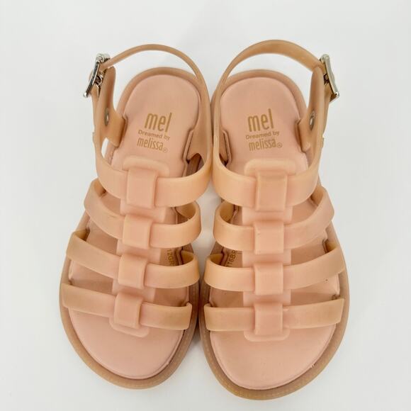 Mel Dreamed by Melissa Flox Sandals‎ Beige Size 11 - Picture 2 of 11